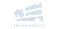 Homes for Heroes logo.
